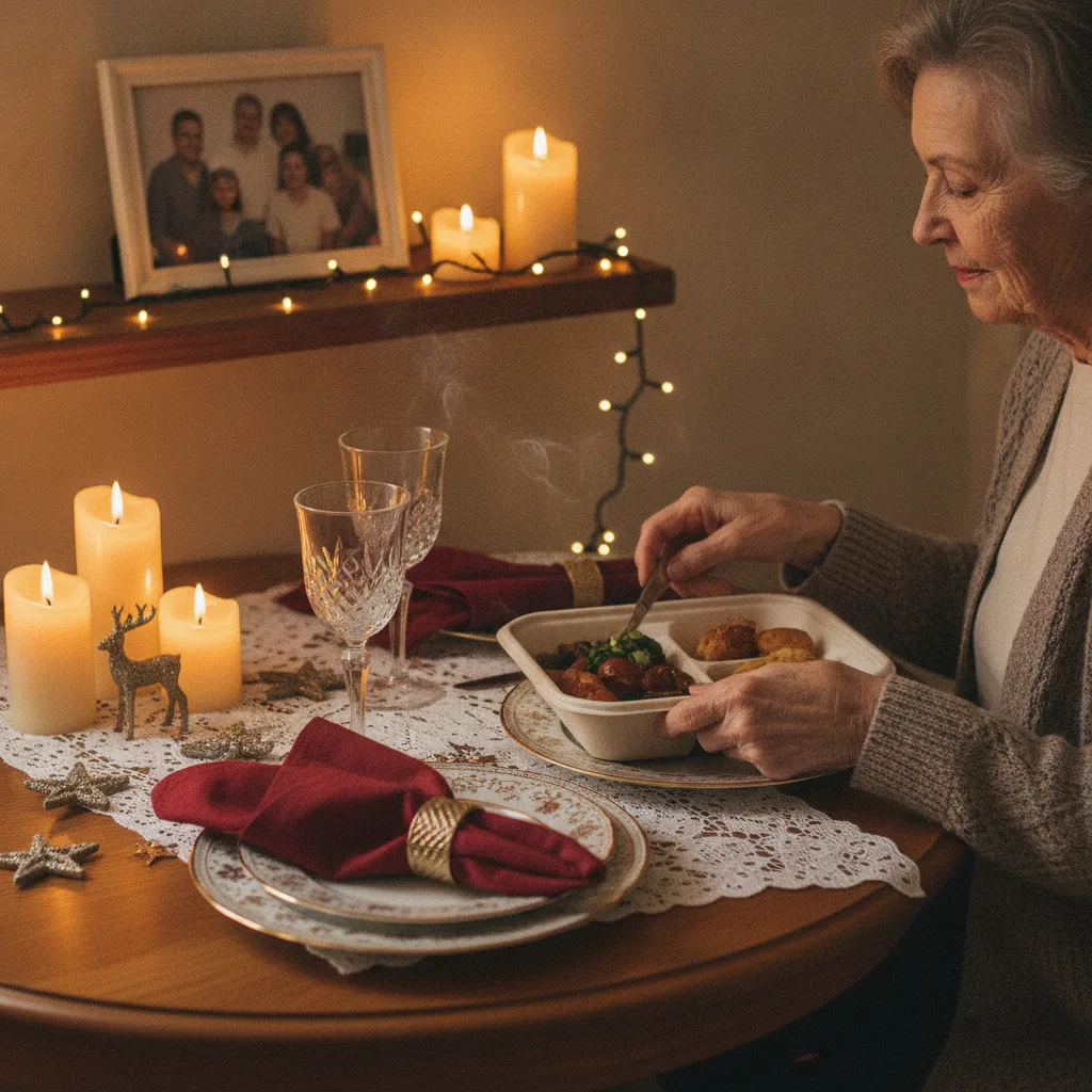 repas de fête pour senior